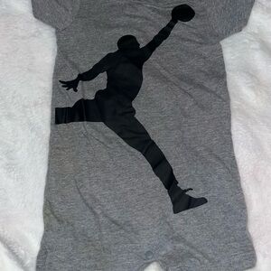 Jordan Gray and Black Graphic Tee